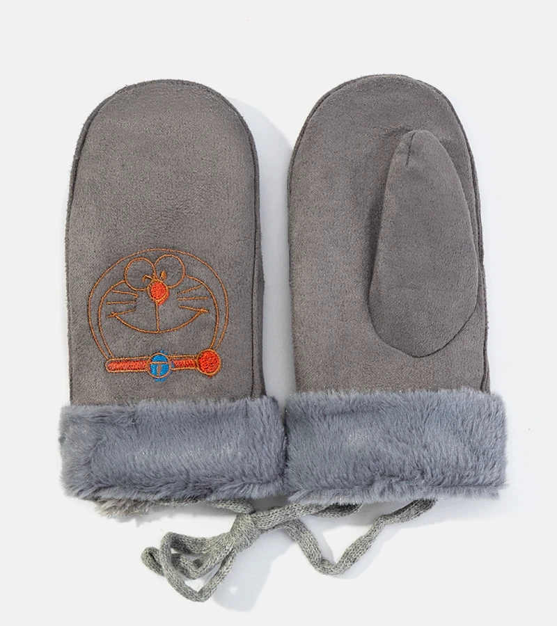 Graue Kinderhandschuhe Kitty